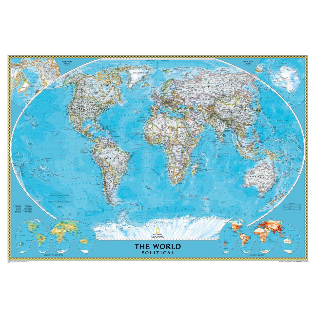 National Geographic™ World Classic Mural Wall Map
